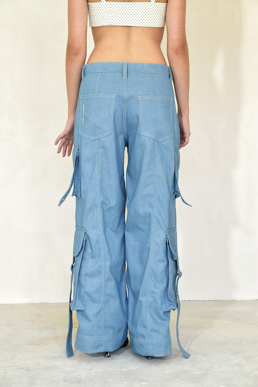 back view utility jeans