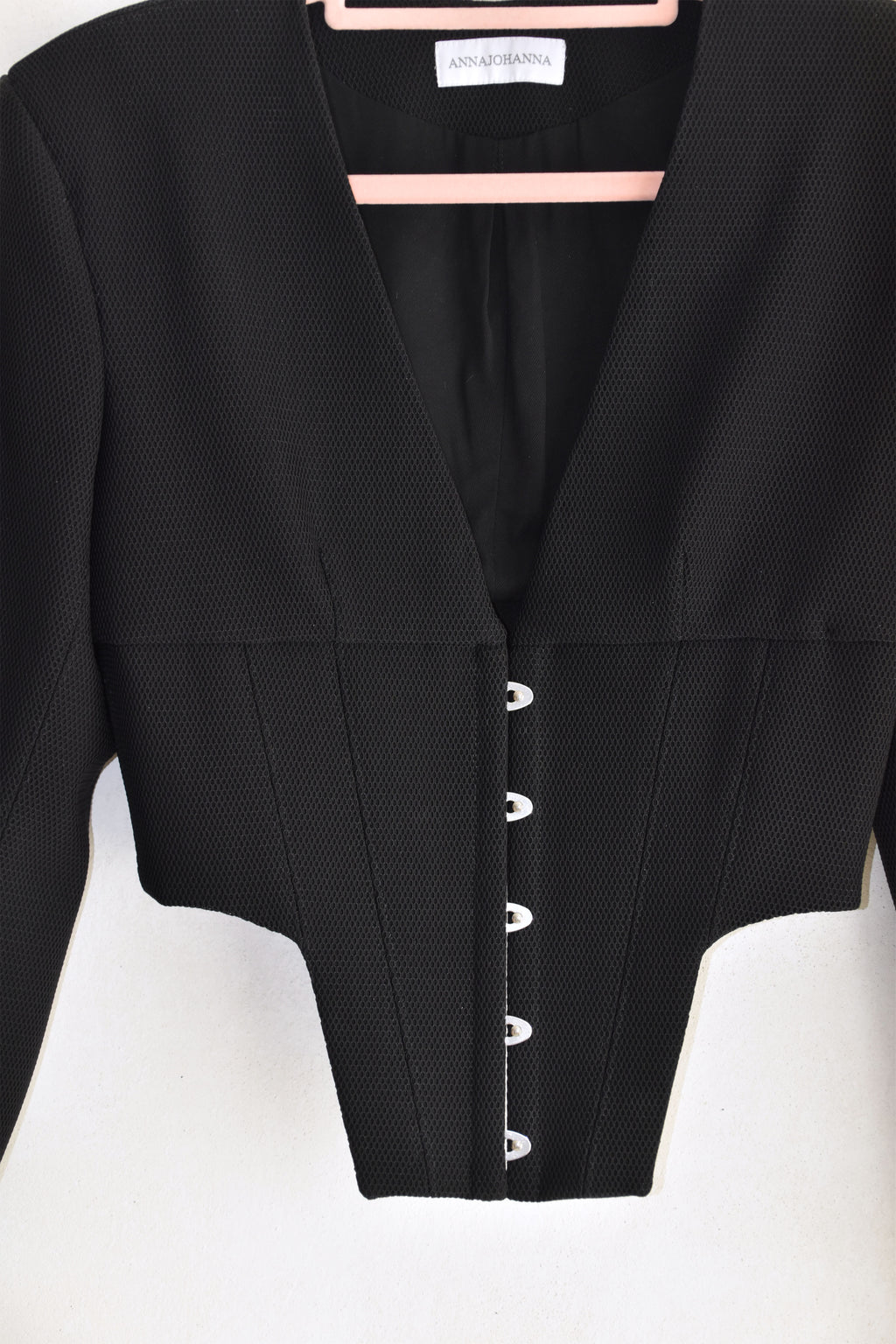 Neoprene Corset Jacket Black
