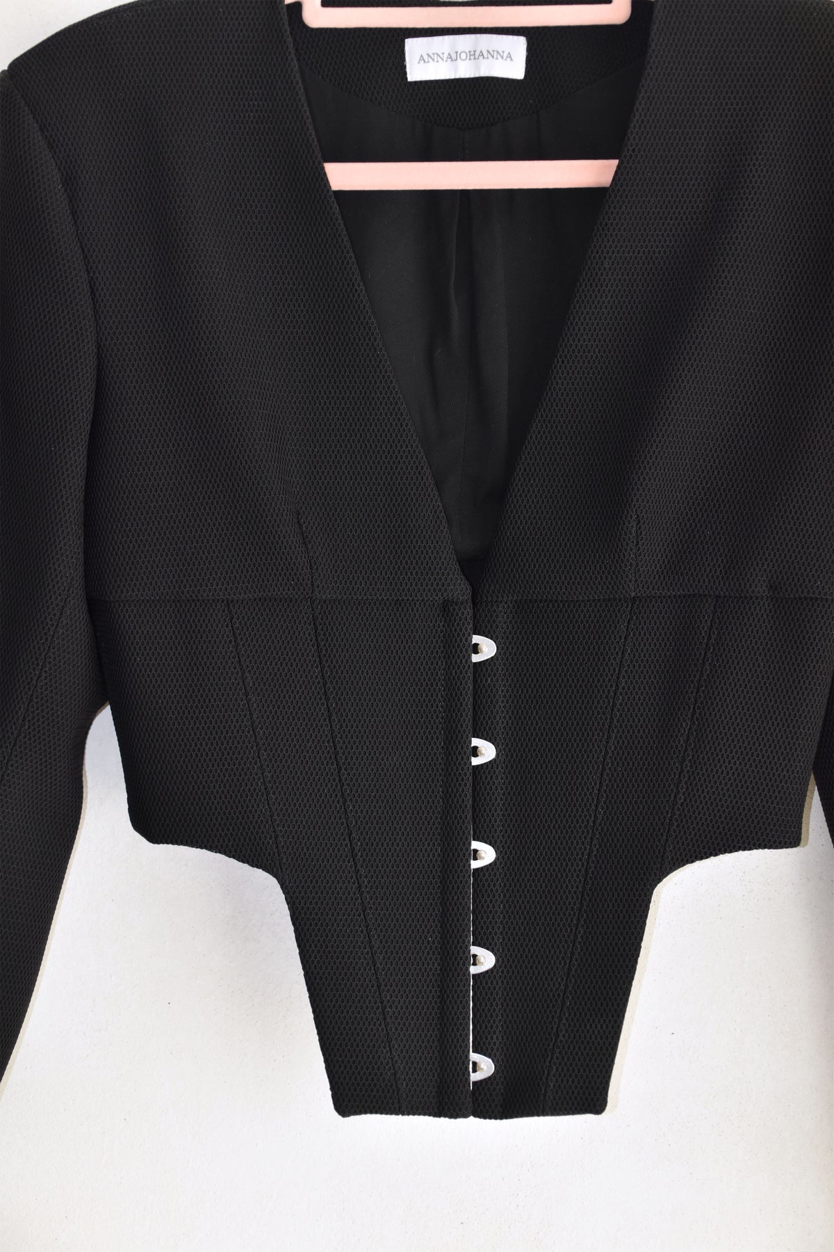 Neoprene Corset Jacket Black