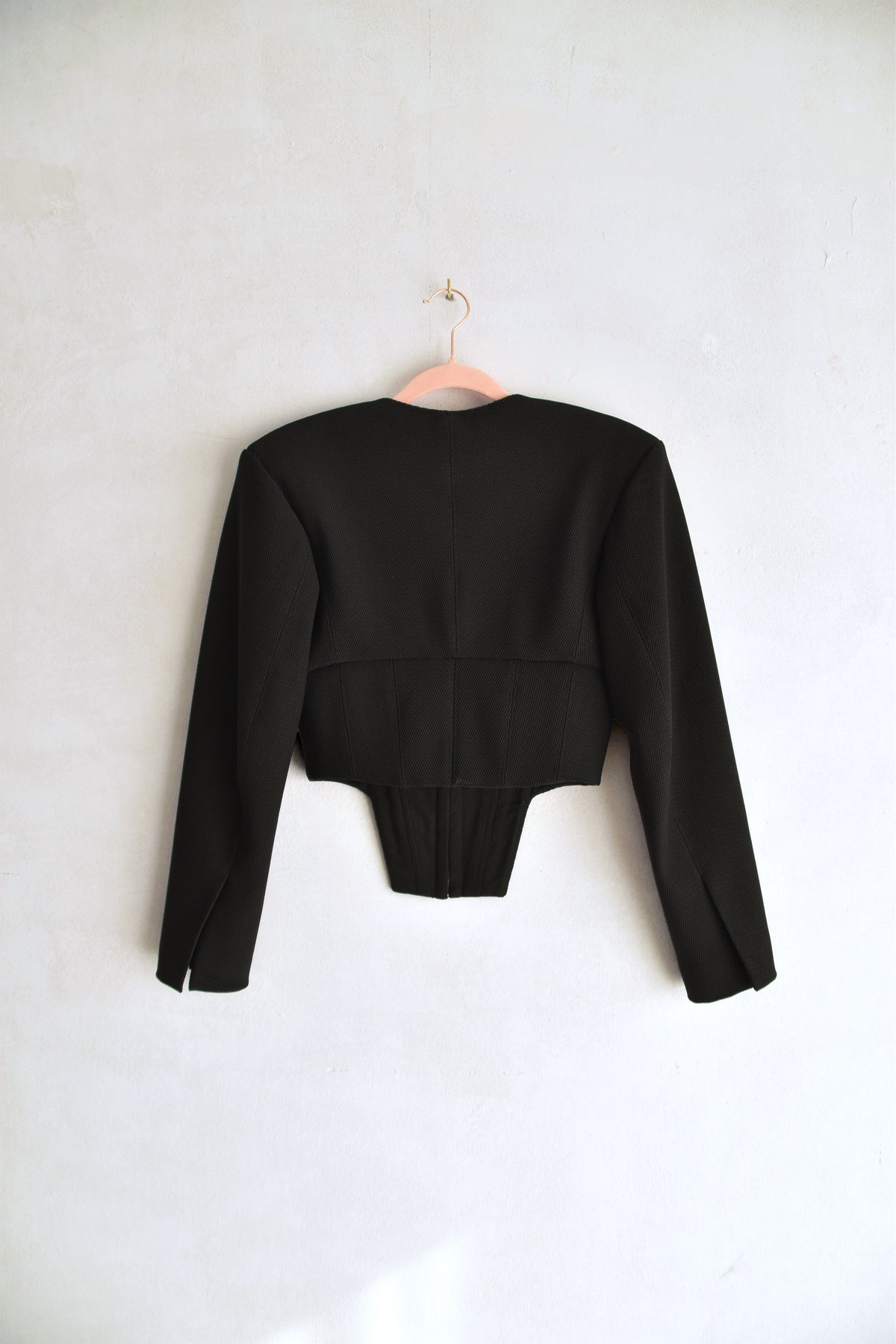 Neoprene Corset Jacket Black