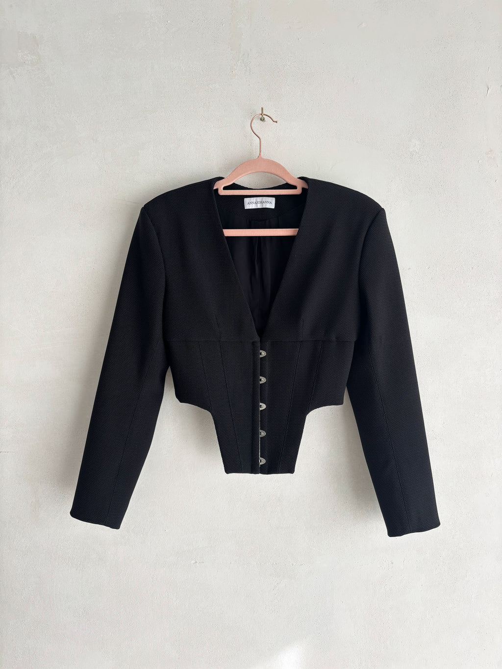 Neoprene Corset Jacket Black