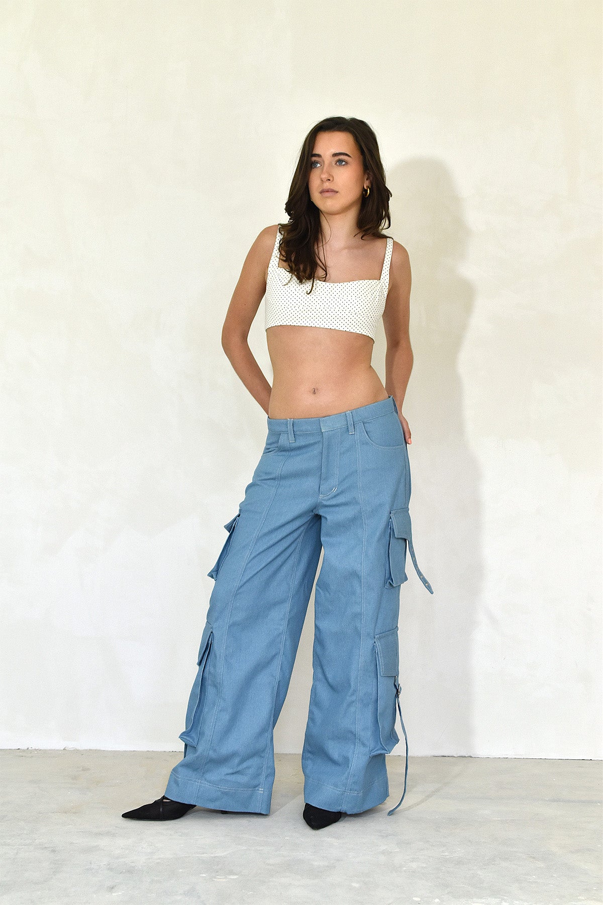 Front view Utility Jeans